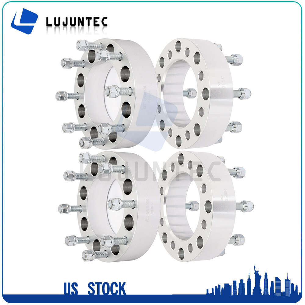 JiiinMiiin 1/2" (12mm) 8 Lug Wheel Spacers - Set Of 4 For F250, Ram 2500, Silverado 2500, Sierra 2500HD & More (8x165.1/8x170/8x180mm) - View #7