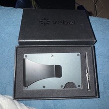 Vebel Men's RFID Blocking Slim Money Clip Minimalist Wallet