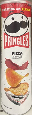 Pringles PIZZA Flavored Potato Chips Snack Crisps 5.5oz Can - NEW - FREE SHPPING