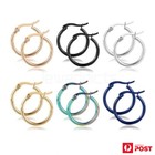 1 Pair Hoop Earrings Surgical Steel Smooth Round Ear Studs Fashion Jewellery
