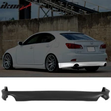 Fits 06-12 Lexus IS250 IS350 4Dr OE Style Rear Bumper Lip Matte Black - PP