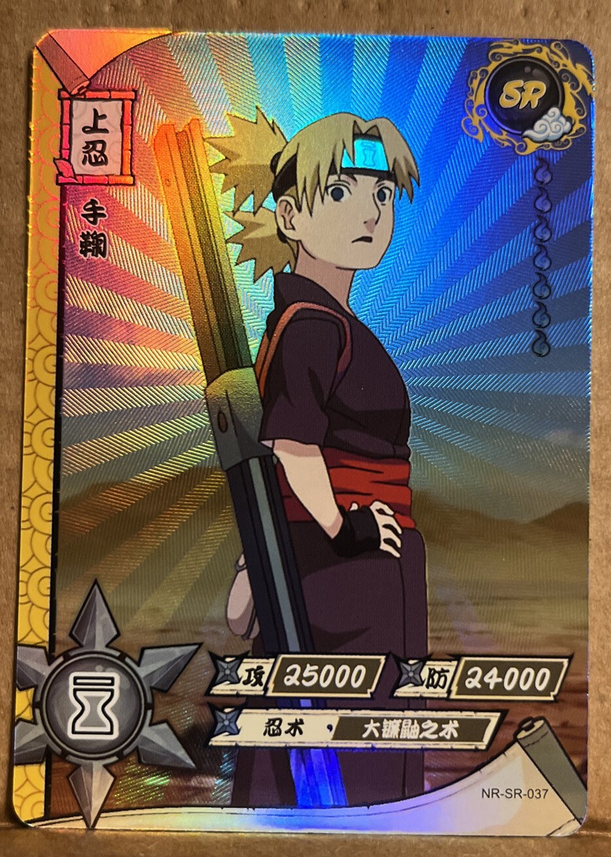 Temari SR Holo Foil Layout Official Naruto Card TCG NR-SR-037 | eBay