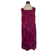Norton McNaughton Women’s Dress Shift Floral Button Side Vintage Y2K 90’s
