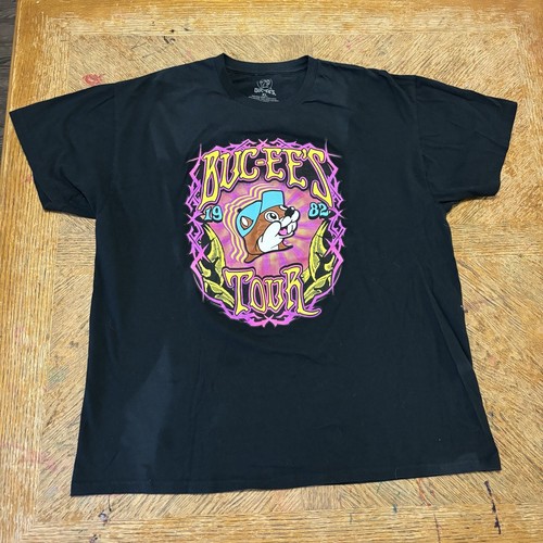 T-shirt Homme BUC-EE'S Logo Graphique Noir - Taille S (Small) - Marque Gildan - Occasion Très Bon état