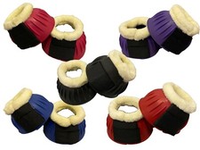 BOH Horse Bell Boots - Fleece-Lined Overreach Boots Gear and Training Equipment