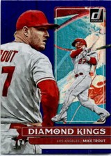 2022 Donruss Holo Blue #14 Mike Trout Los Angeles Angels