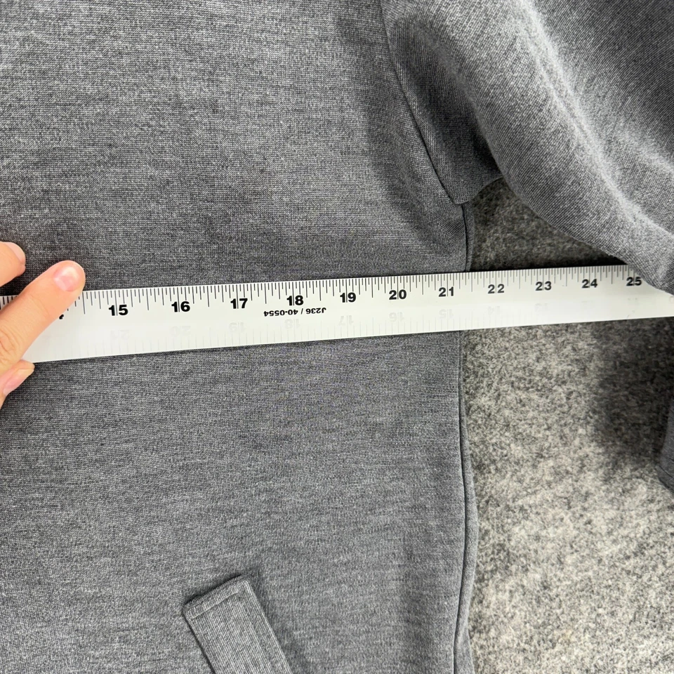 Danny & Nicole Shirt Dress Women 10 Gray Button Up Midi Collared Long Sleeve - Image 4 of 4