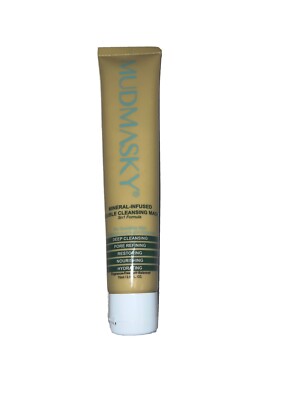 Mudmasky Mineral-Infused Double Cleansing Mask 75ml / 2.5 FL. OZ. New