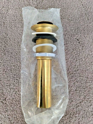 Brasstech 330/24S Push Down Pop Up Lavatory Drain Satin Gold