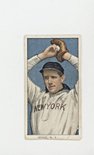 1909 T206 Tobacco Doyle Missing 2nd Period After Y Error Variation "N. Y "