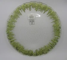 MUD PIE GOLD EDGE ROUND PLATTER - 13 1/8"  0503F