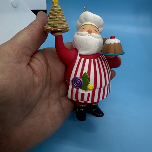 Set carrello caramelle firmato Hallmark Sweet Santa Treat 2018 ornamenti statuine evento - Foto 4 di 13