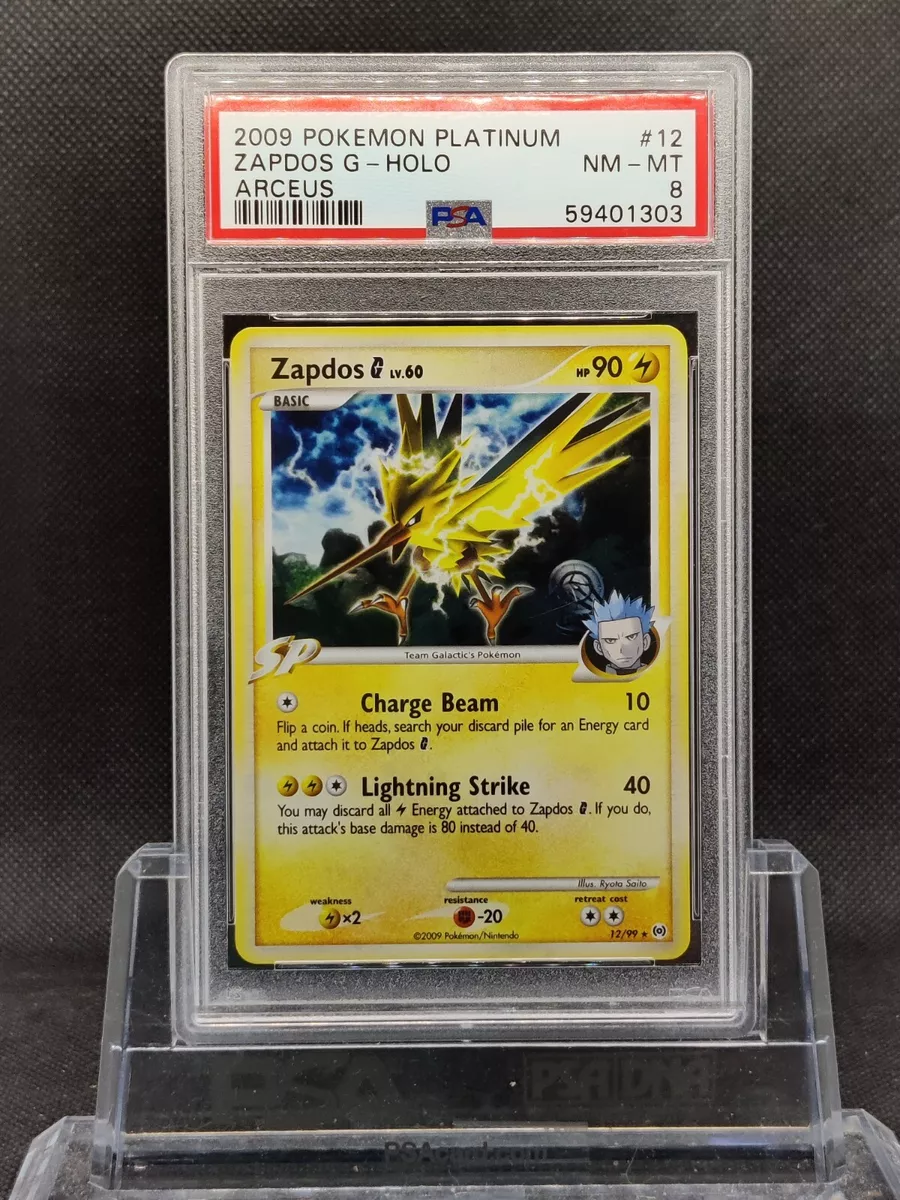 Pokemon Platinum Arceus Single Card Holofoil Rare Zapdos G 12/99