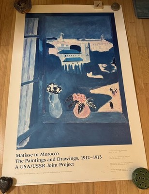 Matisse Morocco Poster 46x31 National Gallery Art USA USSR Exhibit