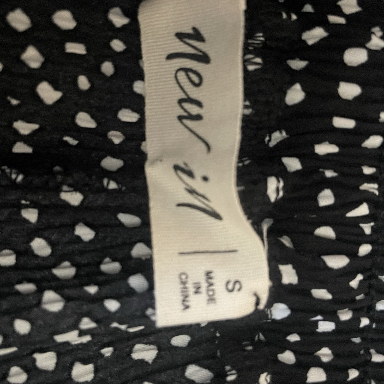 Black and White Pattern Crinkle Material High Ris… - image 4