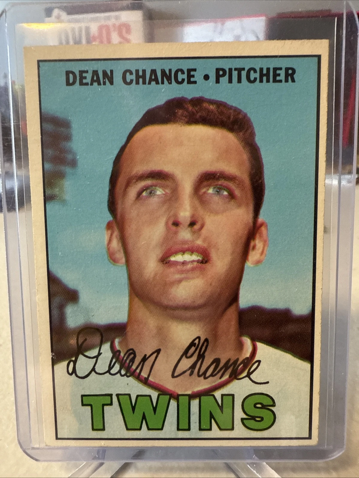 Dean Chance trading card