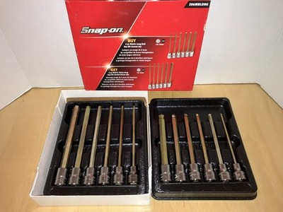 Snap On 206mblong 6 Piece Metric Long Ball & 6 Piece Extra Long Hex Bit 4-8/10mm