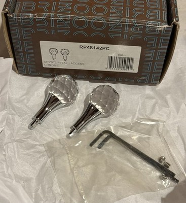 Brizo RP48142PC RSVP Crystal Finial - Chrome - New for Faucets