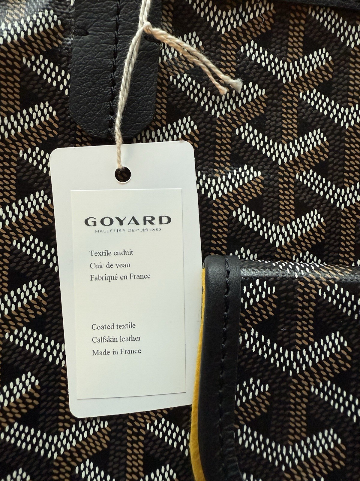 Goyard Saint Louis Tote GM All Black - 100percent authentic image 5