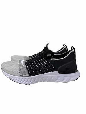 Sz 11 NEW Nike React Phantom Run FK 2 Flyknit Slip-On Black White CJ0277-001 Men