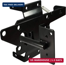 Self-Locking Gate Latch Heavy Duty Post Mount Automatic Gravity Lever Wood/PVC F