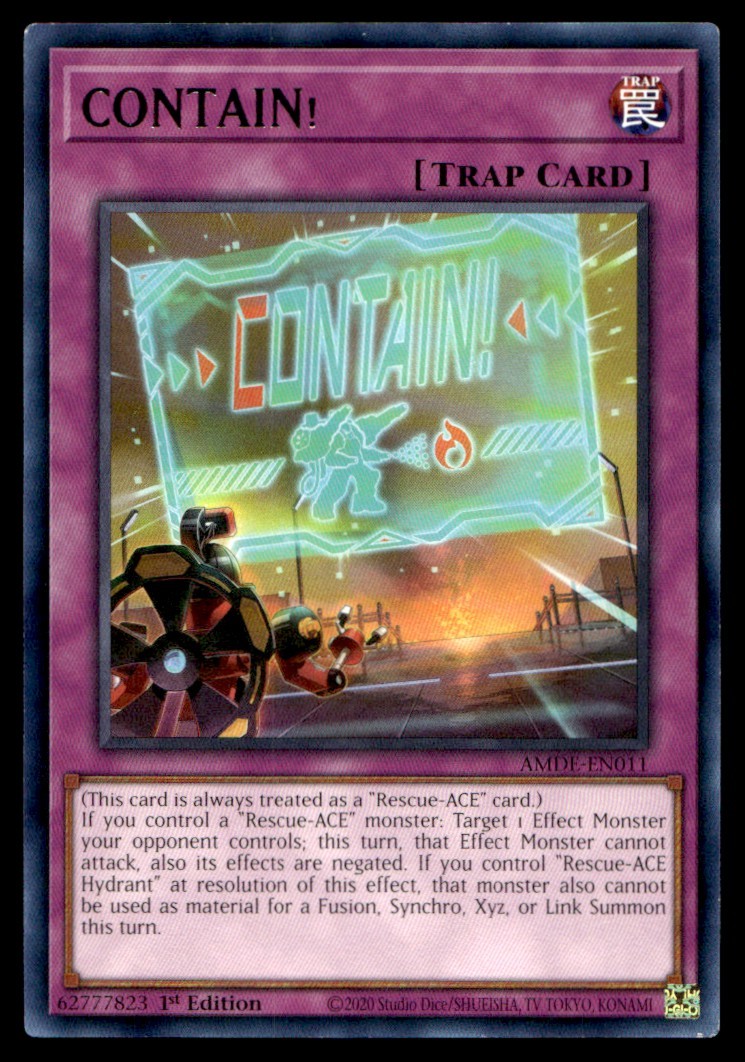 CONTAIN! Amazing Defenders AMDE-EN011 MP YuGiOh TCG | Buy 10 Get 10 Free
