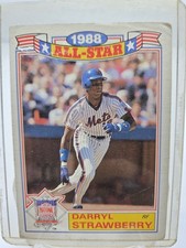 DARRYL STRAWBERRY 1988 Topps #19 All-Star New York Mets