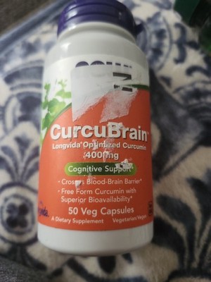 NOW FOODS CurcuBrain 400 mg 50 Veg Capsules