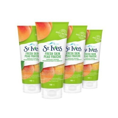 St. Ives Soft Skin Scrub Avocado & Honey Exfoliating Wash 6 oz (3-pack)