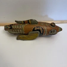 Vintage Marx Buck Rogers Wind Up Tin Rocket Toy Police Patrol