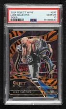 2024 Panini Select WWE Ringside Tiger Prizm Luke Gallows #297 PSA 10 GEM MT 3hd