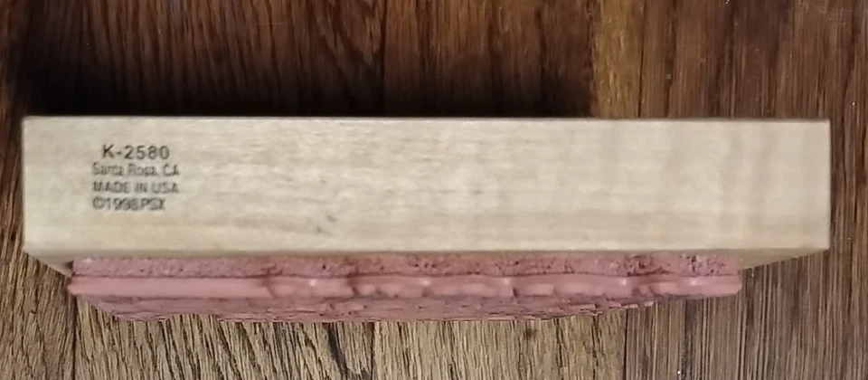 Sello de goma vintage Sweet Peas 1994 PSX K-2580 EE. UU. 4,5"x 3,5" bloque Foto 3 de 4