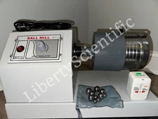 110v Laboratory Ball Mill 2 kg Heavy Duty 10(15mm) & 35(8mm) SS Balls USA SELLER