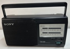 Vintage Sony ICF-24 FM/AM 2 Band Portable Radio- Tested And Works