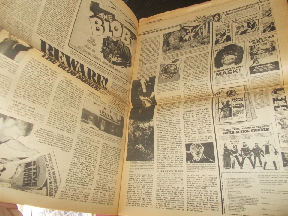 THE MONSTER TIMES #38 January 1975 Classic HORROR & Fantasy Cinema (SINBAD) - Image 4 of 4