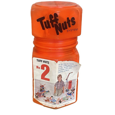 Lincoln Tuff Nuts System #2 Vintage Construction Toy 78 Pieces Engineering STEM