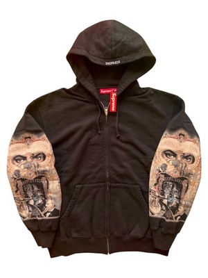 M Supreme Michael Jackson Dangerous Zip Up Hooded Sweatshirt Hoodie Musik Merch