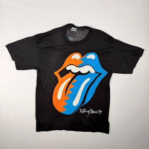 Rolling Stones Concert Shirt XL North American 1980s vintage concert t-shirt, vintage, size XL, single stitch, B+ condition