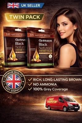 Haarfarbe | Garnier Black 316 Natural Brown Oil-Enriched Cream (2 Pack) UK