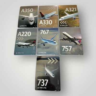 Sale Delta Air Lines 2025 March Collectible Set Of 7 Pilot Trading Cards New
