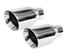 NETAMI 2.25 inch Inlet to 4 inch Outlet Exhaust Tip Stainless Steel Dual Wall...