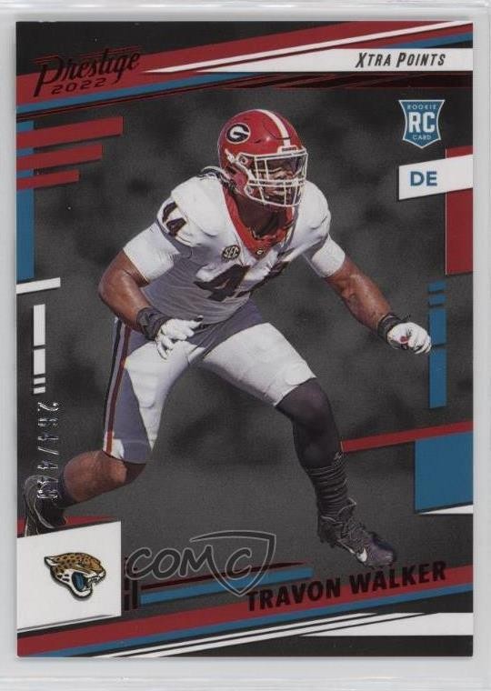 2022 Panini Prestige Rookies Xtra Points Red 264/449 Travon Walker #337 15fy