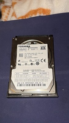 Toshiba 500GB MK5055GSX 5400RPM SATA 2.5'' Laptop HDD Hard Disk Drive