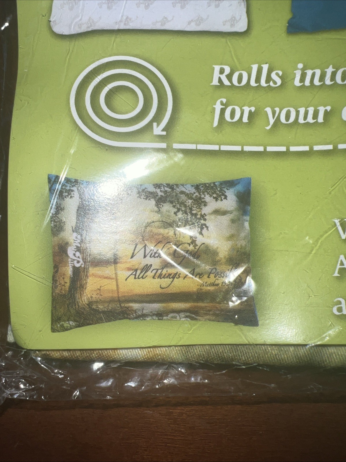 My Pillow Roll & Go Pillowcase ‘With God, All Things are Possible- NEW