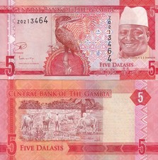 Gambia 5 Dalasis 2015 P 31 Z REPLACEMENT XF/AU