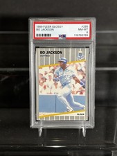 1989 Fleer Glossy Bo Jackson #285 PSA 8 *Royals MLB RARE Parallel*Looks Flawless