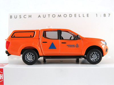 Busch 53725 Nissan Navara (2015) ''Beredskaps Styrelsen (DK)'' 1:87/H0 NEU/OVP