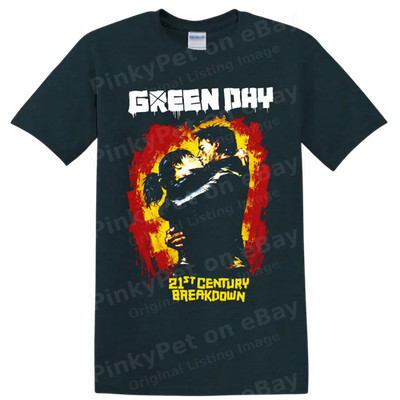 Green Day 21st Century Breakdown T Shirt Punk Rock Graphic Music Concert Tee