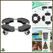 Plant Caddy with Wheels Adjustable 15-21 Inch 330 Pounds Heavy Duty