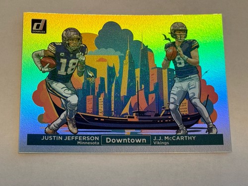 2024 Donruss Justin Jefferson/JJ McCarthy Dual Downtown Case Hit Vikings